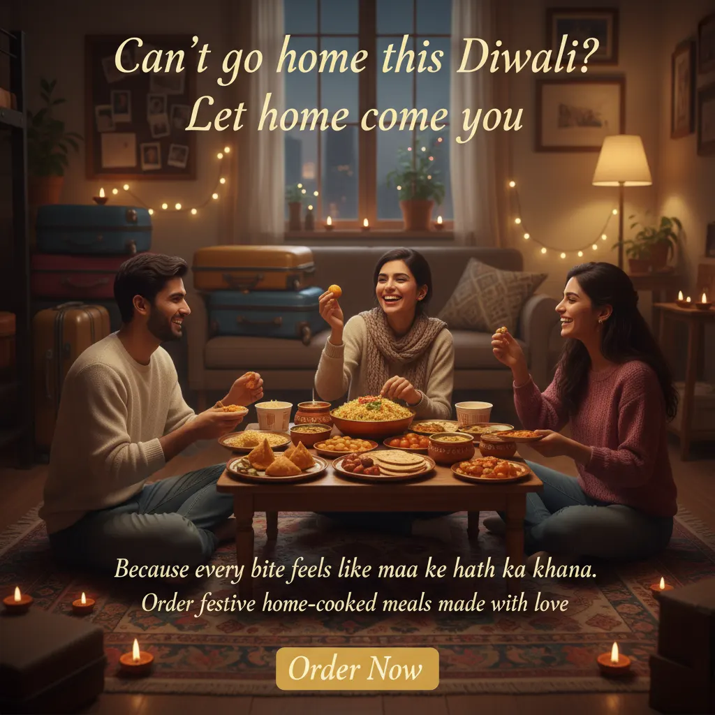 Preview - Diwali Home Cooked Food Instagram Ad