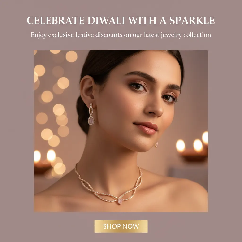 Preview - Diwali Necklace Discount Instagram Ad