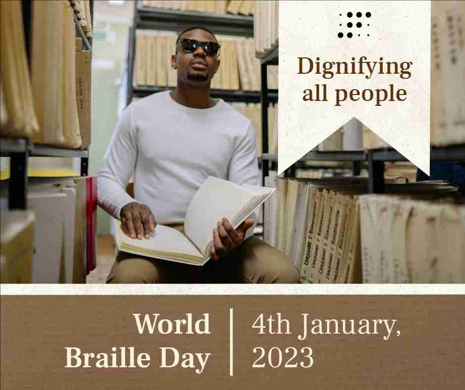 Dignifying Braille Facebook Post