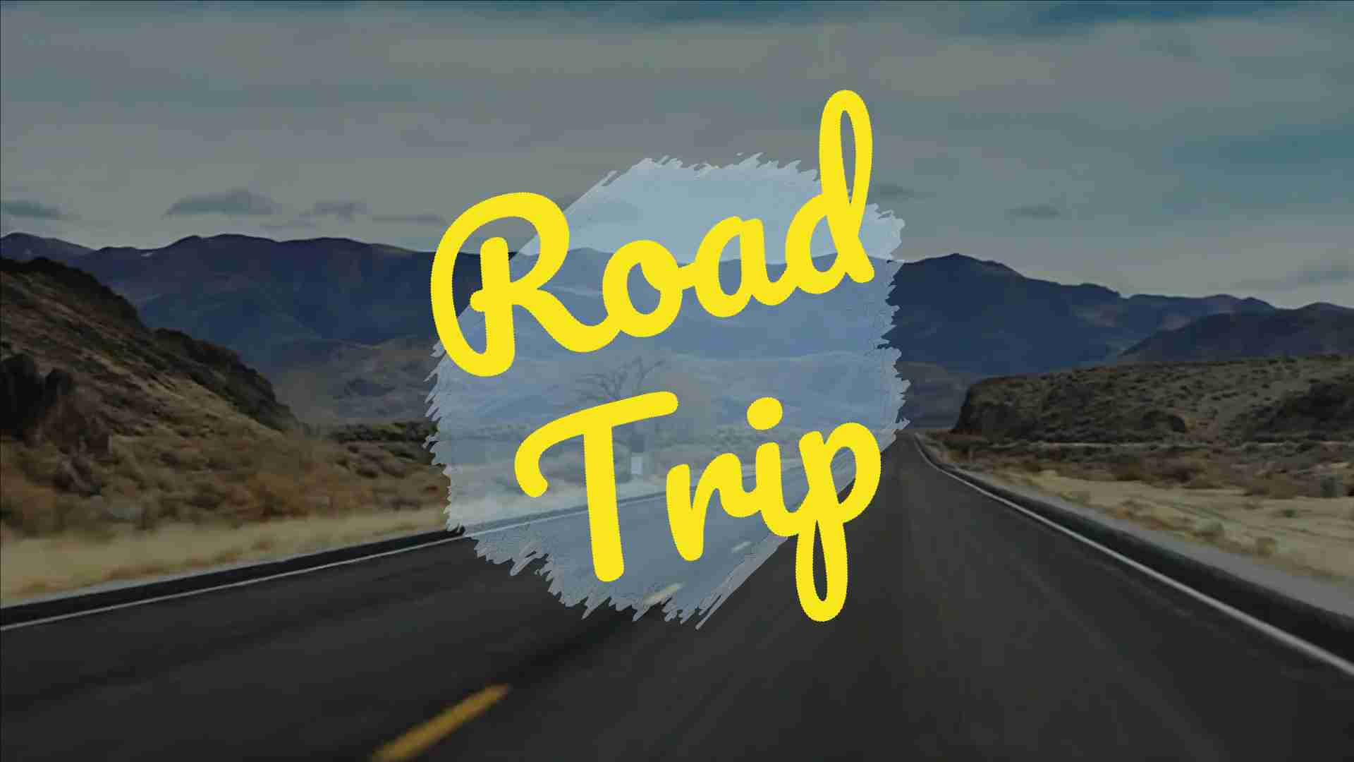 Road Trip Youtube Video Video Templates