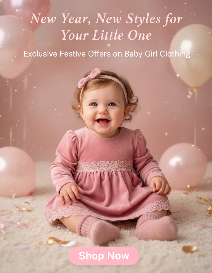 Preview - Celebrate New Year with Adorable Baby Girl Fashion and Festive Offers