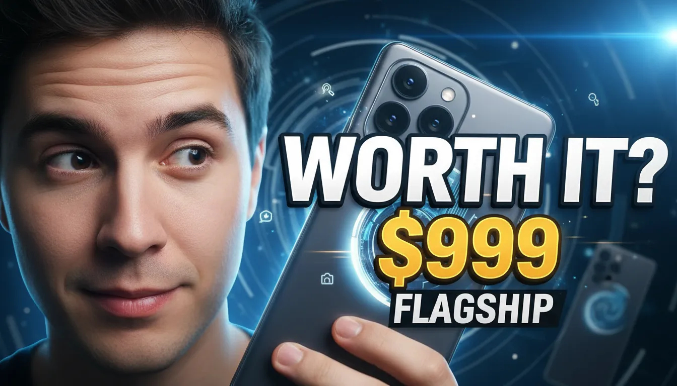 Cinematic Tech Review Thumbnail for Flagship Device Launch | Design ...