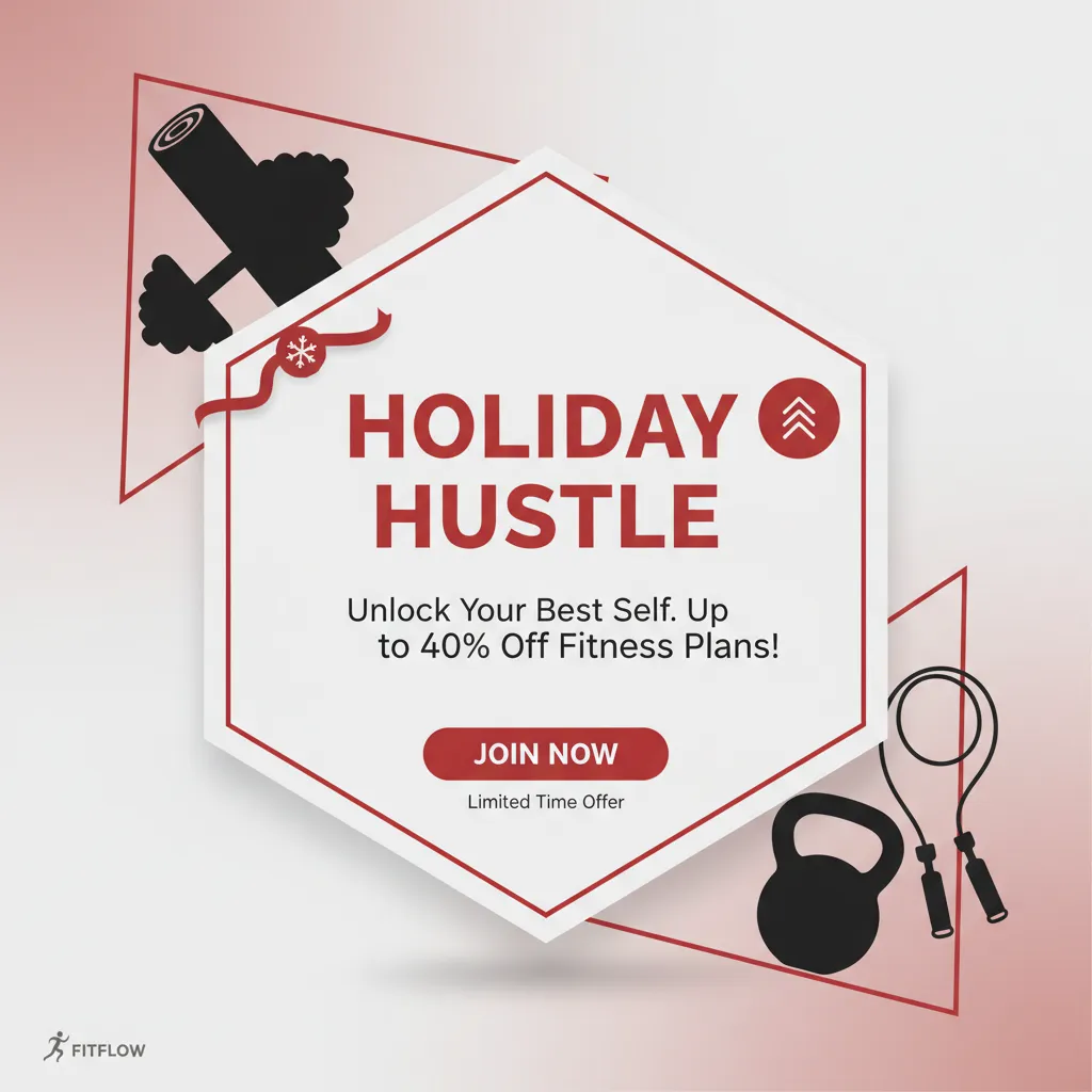 Preview - Modern Christmas Gym Membership Ad