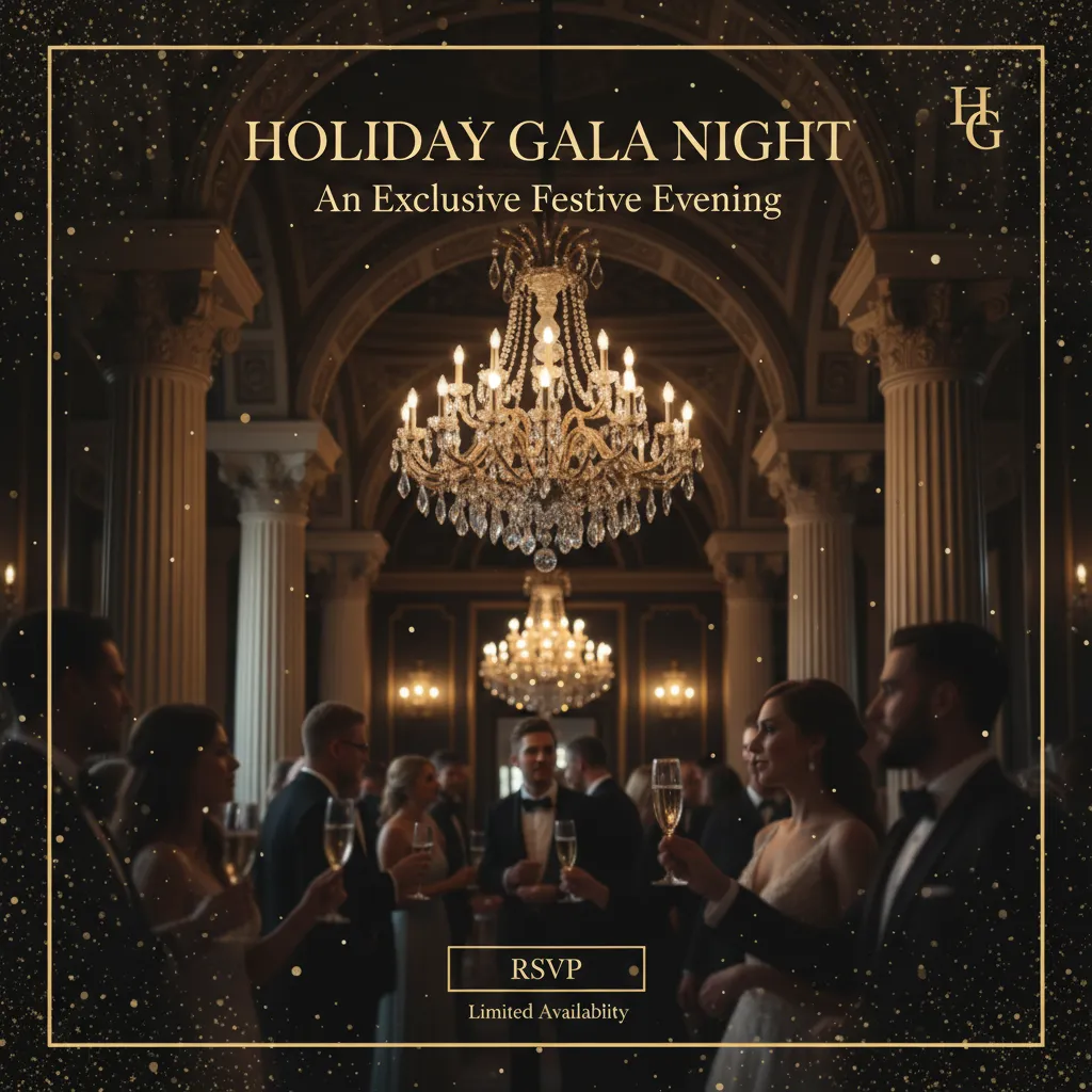 Preview - Elegant Christmas Gala Event Ad