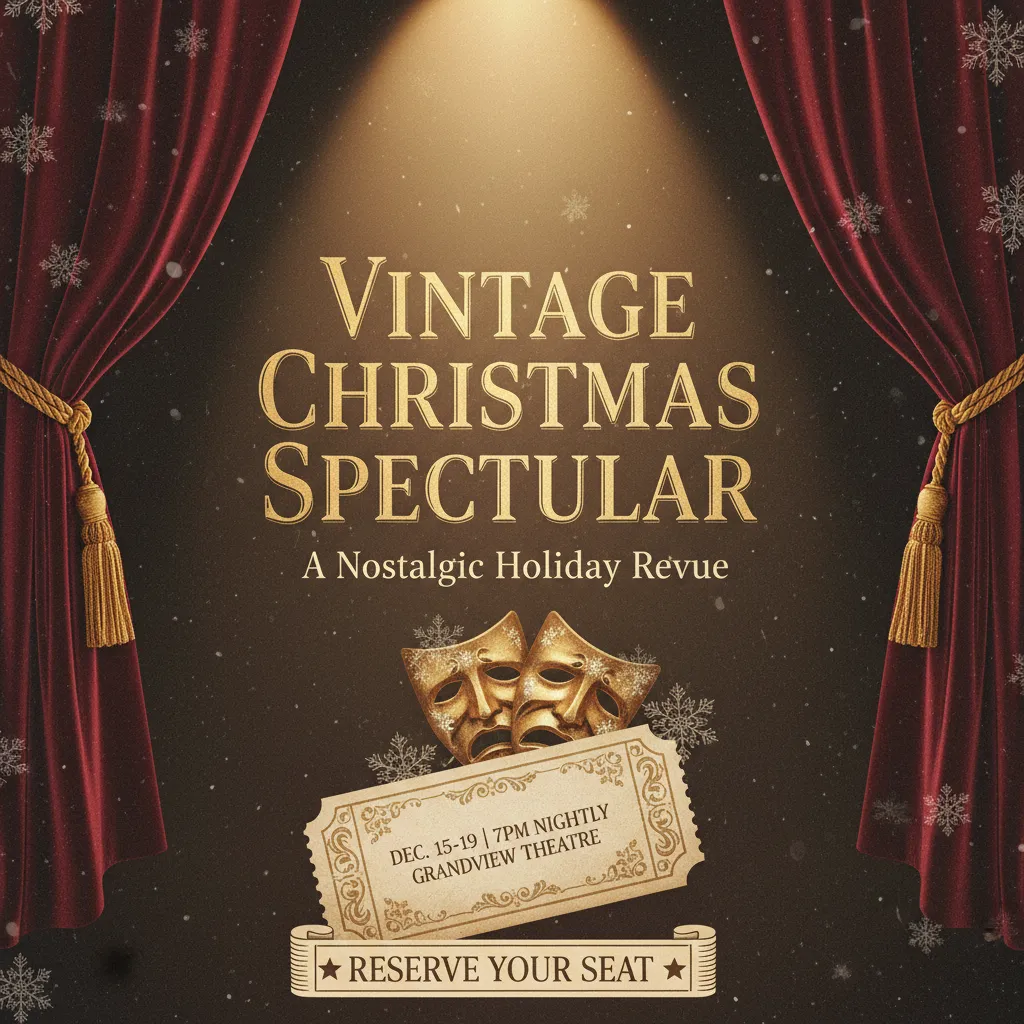Preview - Vintage Christmas Theatre Ad