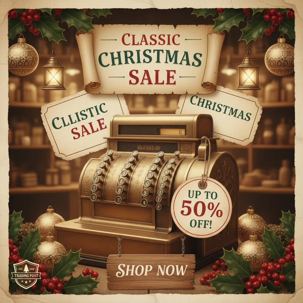 Preview - Vintage Christmas Traditional Sale Ad