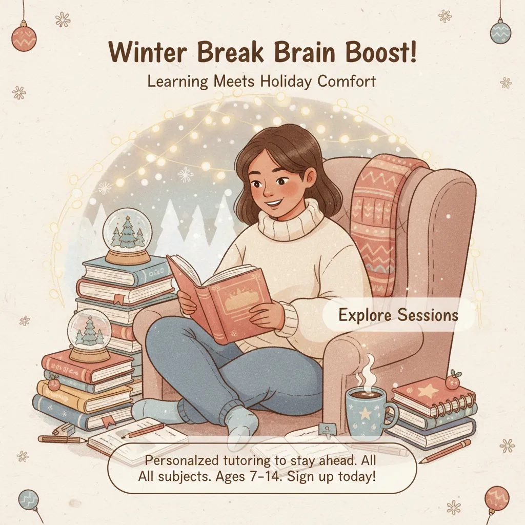 Preview - Illustrative Christmas Tutoring Ad