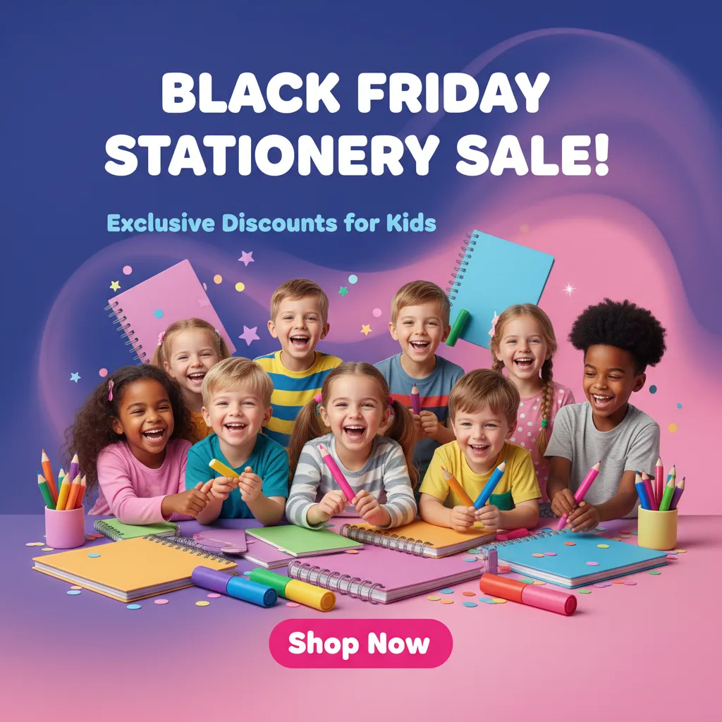 Preview - Celebrate Black Friday with Joyful Stationery Deals for Kids
