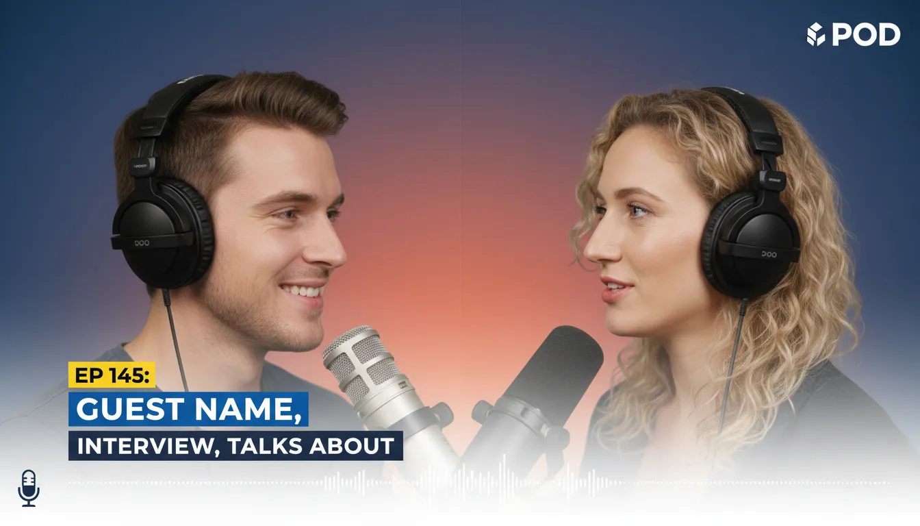 Preview - Engaging Podcast Thumbnail Design for Professional Interviews