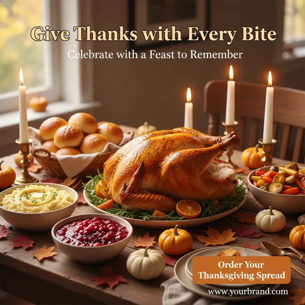 Preview - Celebrate Thanksgiving with a Festive Feast Instagram Ad