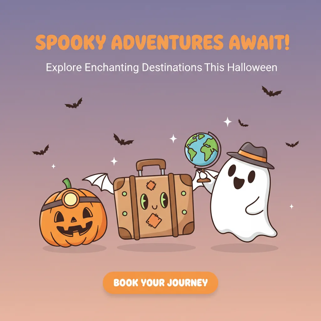 Preview - Playful Halloween Travel Ad for Instagram Adventure Seekers