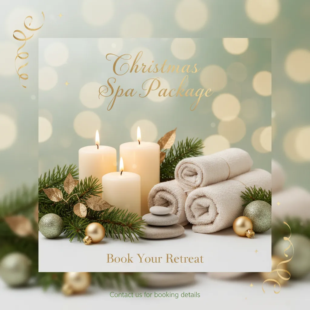 Preview - Elegant Christmas Spa Retreat Ad