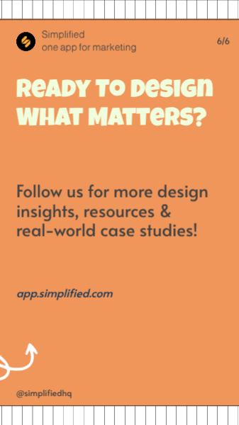 Orange Design Thinking Story Carousel | Design Templates