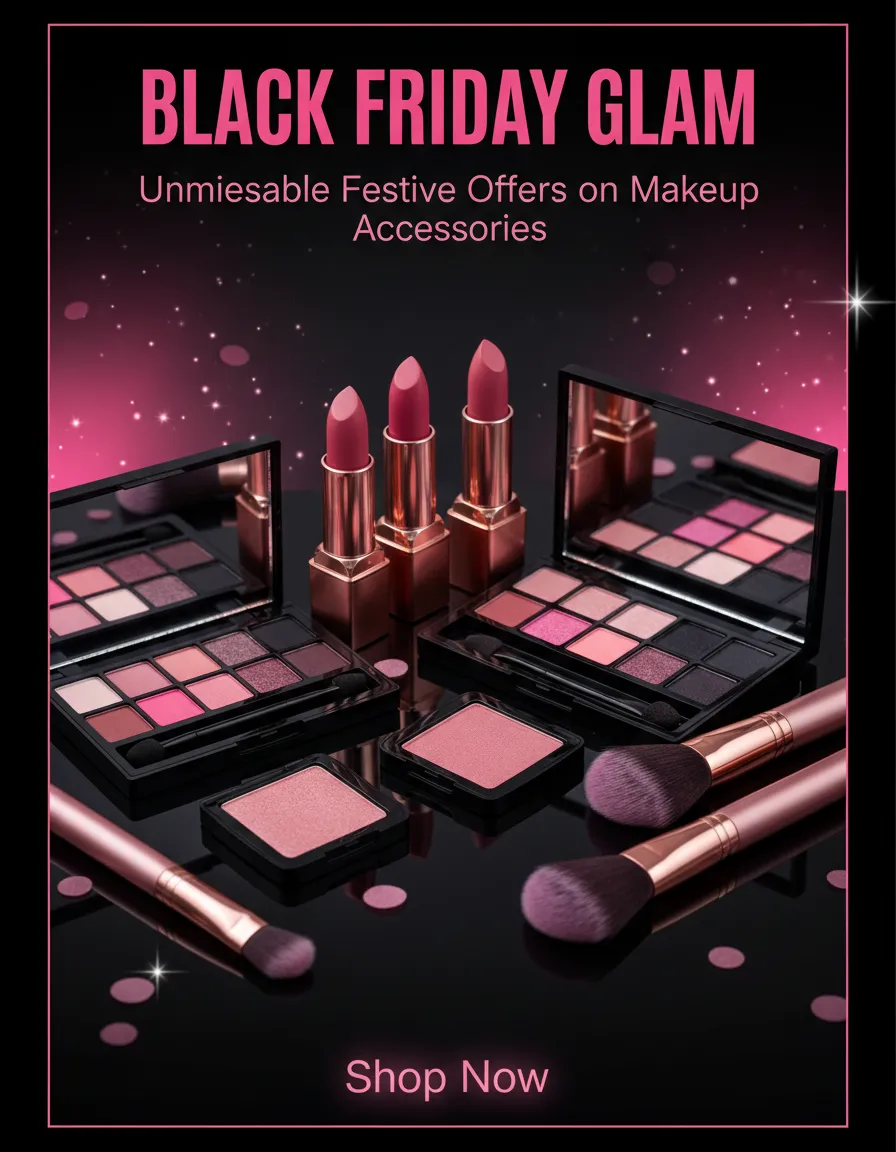 Preview - Black Friday Glam Makeup Accessories Festive Instagram Portrait