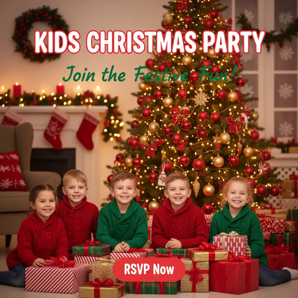 Preview - Celebrate a Joyful Kids Christmas Party with Festive Fun