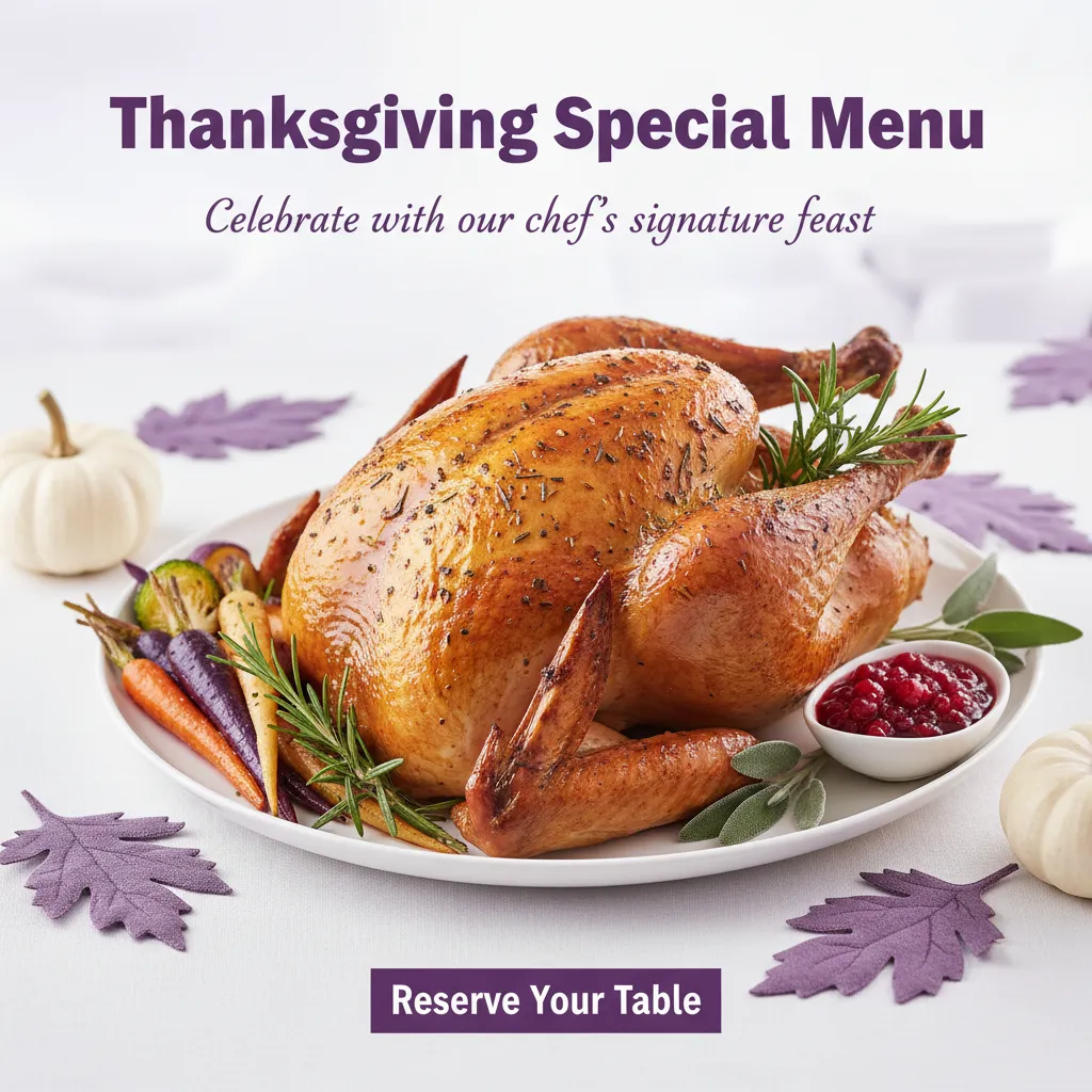 Preview - Celebrate Thanksgiving with a Festive Special Menu Instagram Ad
