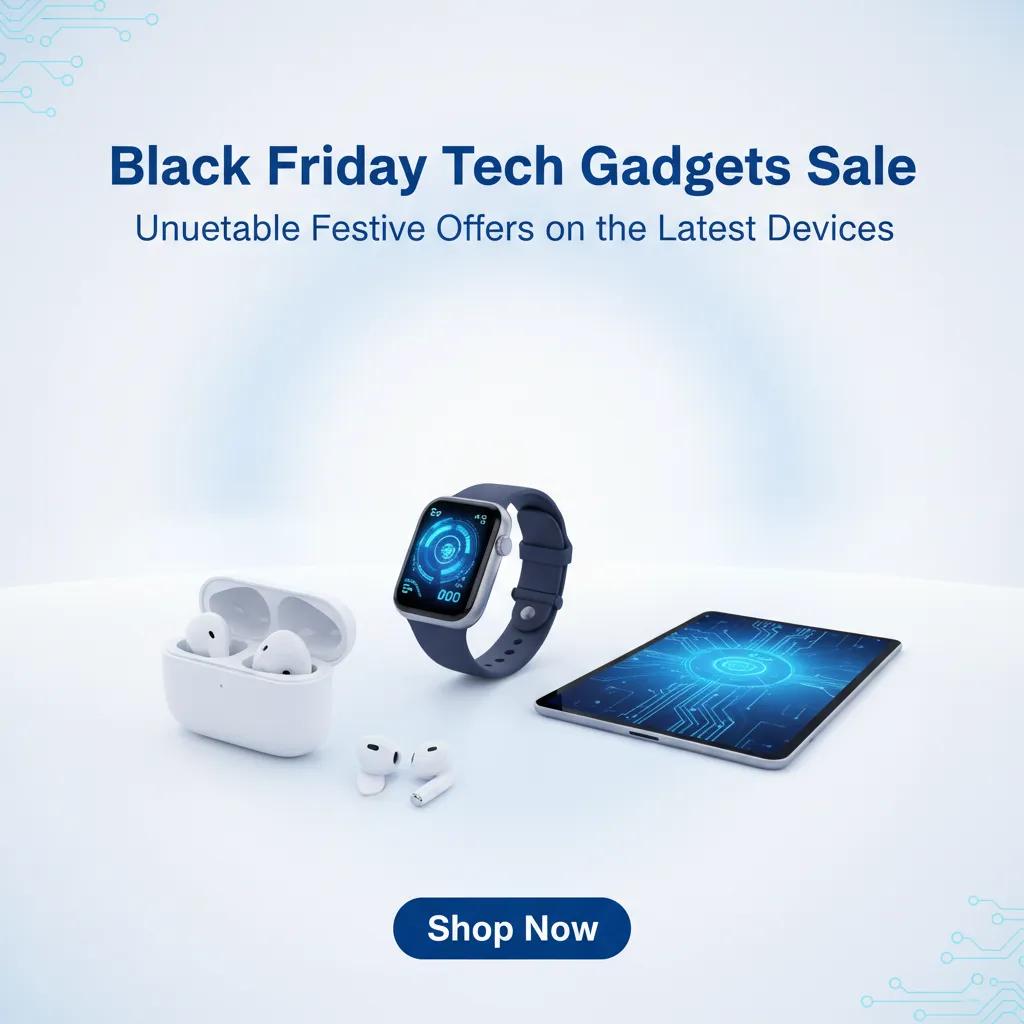 Preview - Modern Black Friday Tech Gadgets Sale Instagram Ad